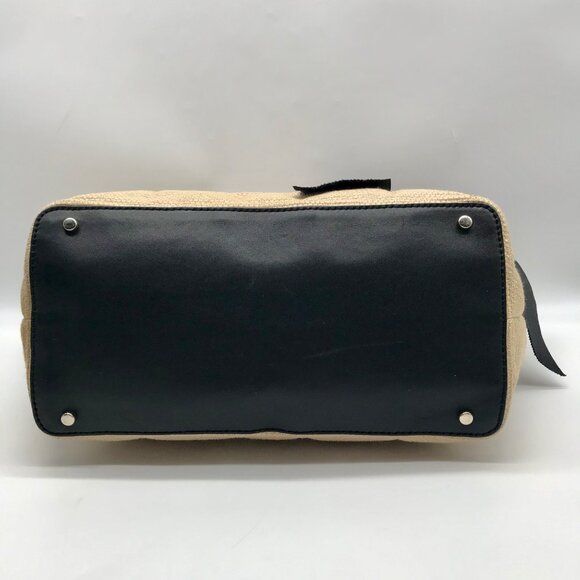 Kate Spade Tan Straw Coal Tote Bag - Picture 5 of 10